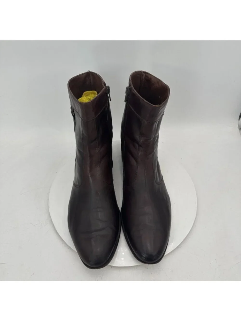 Bally Lexus Parawet Men Size 13M Dark Brown Leather Side Zip Ankle Boot